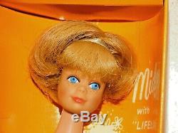Barbie VINTAGE Ash Blonde BEND LEG MIDGE Doll with Toe Polish & Box