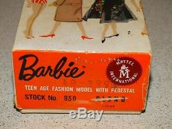 Barbie VINTAGE Blonde 1960 #4 PONYTAIL BARBIE Doll withBOX