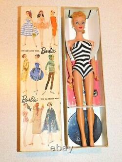 Barbie VINTAGE Blonde #4 PONYTAIL BARBIE Doll withBox