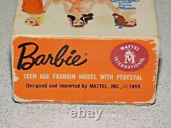 Barbie VINTAGE Blonde #4 PONYTAIL BARBIE Doll withBox