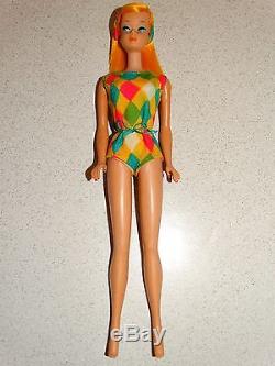 Barbie VINTAGE Blonde COLOR MAGIC Bend Leg BARBIE Doll LOW COLOR