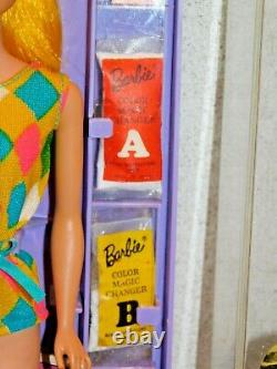 Barbie VINTAGE Blonde COLOR MAGIC Bend Leg BARBIE Doll withBOX