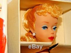 Barbie VINTAGE Blonde NMIB #4 PONYTAIL BARBIE Doll