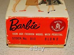 Barbie VINTAGE Blonde NMIB #4 PONYTAIL BARBIE Doll