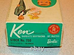 Barbie VINTAGE Blonde SHORTY STRAIGHT LEG KEN Doll withBOX