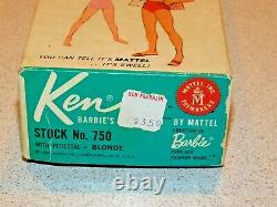 Barbie VINTAGE Blonde SHORTY STRAIGHT LEG KEN Doll withBOX