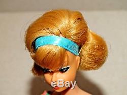 Barbie VINTAGE Blonde SIDE PART AMERICAN GIRL BARBIE Doll withTOE POLISH
