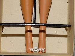 Barbie VINTAGE Brownette 1961 BUBBLECUT BARBIE Doll withBOX & REVERSE ROOTING