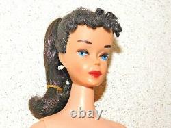 Barbie VINTAGE Brunette #3 PONYTAIL BARBIE Doll UNFADED withBrown Eye Shadow