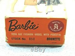 Barbie VINTAGE Brunette #4 PONYTAIL BARBIE Doll withBox