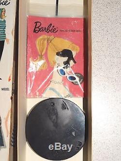 Barbie VINTAGE Brunette #4 PONYTAIL BARBIE Doll with BOX