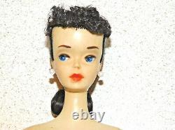 Barbie VINTAGE Brunette PALE #3 PONYTAIL BARBIE Doll withBrown Eye Shadow