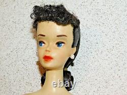 Barbie VINTAGE Brunette PALE #3 PONYTAIL BARBIE Doll withBrown Eye Shadow