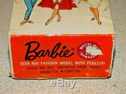 Barbie VINTAGE Brunette SWIRL PONYTAIL BARBIE Doll withBOX