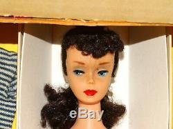 Barbie VINTAGE Complete 1960 MIX & MATCH Giftset withBrunette #4 Ponytail & BOX