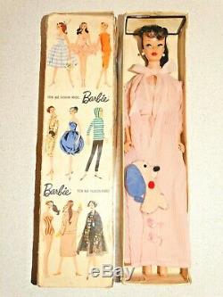 Barbie VINTAGE Japanese Exclusive DRESSED BOX Brunette #5 PONYTAIL BARBIE Doll