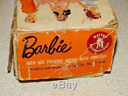 Barbie VINTAGE Japanese Exclusive DRESSED BOX Brunette #5 PONYTAIL BARBIE Doll