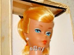 Barbie VINTAGE Lemon Blonde SWIRL PONYTAIL BARBIE Doll withBOX