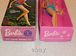 Barbie VINTAGE Pale Blonde BEND LEG AMERICAN GIRL BARBIE Doll withBOX & CELLO