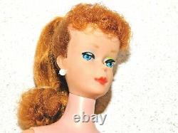 Barbie VINTAGE Redhead 1961 #5 PONYTAIL BARBIE Doll