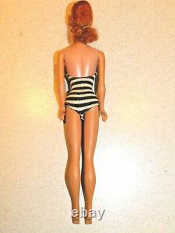 Barbie VINTAGE Redhead 1961 #5 PONYTAIL BARBIE Doll