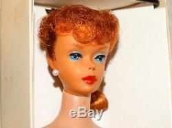 Barbie VINTAGE Redhead 1961 #5 PONYTAIL BARBIE Doll withBOX