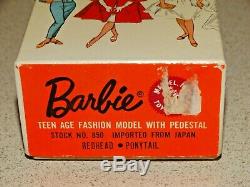 Barbie VINTAGE Redhead SWIRL PONYTAIL BARBIE Doll with Box