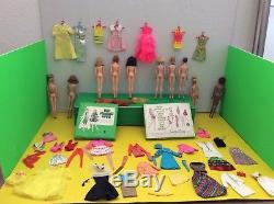 Barbie Vintage Lot, No Bangs Francie And Others, Look