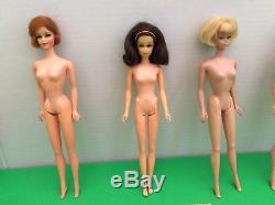 Barbie Vintage Lot, No Bangs Francie And Others, Look