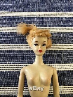 Barbie Vintage Ponytail #3 Hair Cut, Needs Cleaning, Needs Partial Reroot TLC