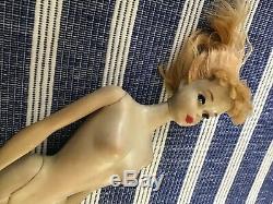 Barbie Vintage Ponytail #3 Hair Cut, Needs Cleaning, Needs Partial Reroot TLC