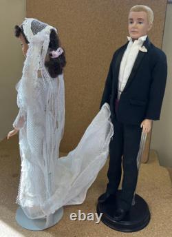 Barbie and Ken In Wedding Attire About To Be Married with Outfits/Extras