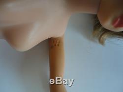 Barbie, mattel, 1958 pat. Pending, made in japan, bendable knees, 114 NN under arm