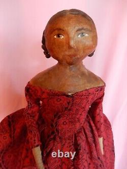 Beautiful 17 Paper Mache Cristine Crocker Lady Artist Doll