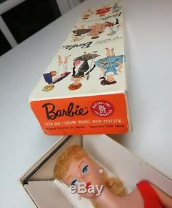 Beautiful Blonde Ponytail in box 1960s Barbie Vintage Excellent