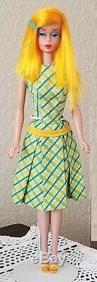Beautiful Golden Blonde Color Magic Barbie CM Fashion Designer Dress withShoes