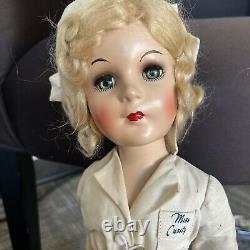Beautiful IDEAL Vintage Miss Curity Original Nurse Doll Needs Head Repair 21