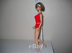 Beautiful Light Brunette or Dark Blonde Bend Leg Midge Doll With Vintage Swimsuit