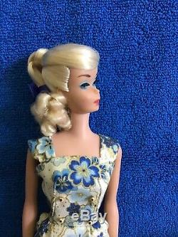 Beautiful! OOAK Vintage Platinum Blond Ponytail Barbie Swirl By J. Lee