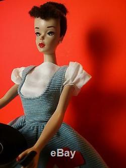 Beautiful Vintage 1960 #3 Brunette Barbie with updo