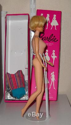 Beautiful Vintage 1965 Blonde American Girl Barbie withVintage Invitation to Tea