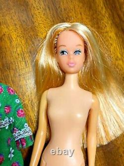 Beautiful Vintage Hi-Color Thick Blonde Hair withRed OOAK NM Baggie FrancieSL