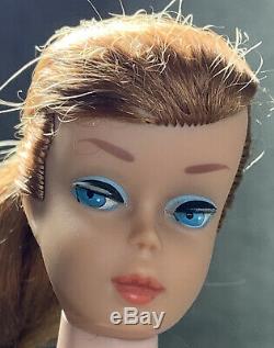 Beautiful Vintage Swirl Ponytail Barbie Doll Titian Red Hair