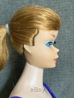 Beautiful Vintage Swirl Ponytail Barbie Doll Titian Red Hair