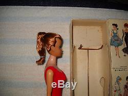 Beautiful Vintage Titian Swirl Ponytail Barbie Doll original box and more