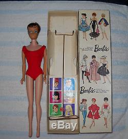 Beautiful Vintage Titian Swirl Ponytail Barbie Doll original box and more
