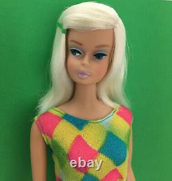 Beautiful vintage Platinum Color Magic Sidepart Barbie Doll OOAK bendable legs