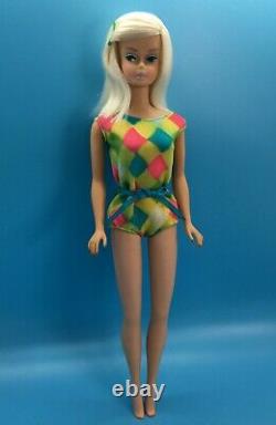 Beautiful vintage Platinum Color Magic Sidepart Barbie Doll OOAK bendable legs