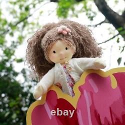 BlissfulPixie Handmade Waldorf 12 Doll Cotton Stuffed Baby Doll Gifts for Girl