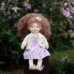 BlissfulPixie Handmade Waldorf 12 Doll Cotton Stuffed Baby Doll Gifts for Girl